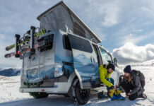 Nissan e-NV200 – elektrická dodávka pro zimní camping