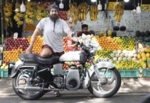 STUDIO KARAVAN: Marek Slobodník přiveze naftový Royal Enfield na Caravaning Brno